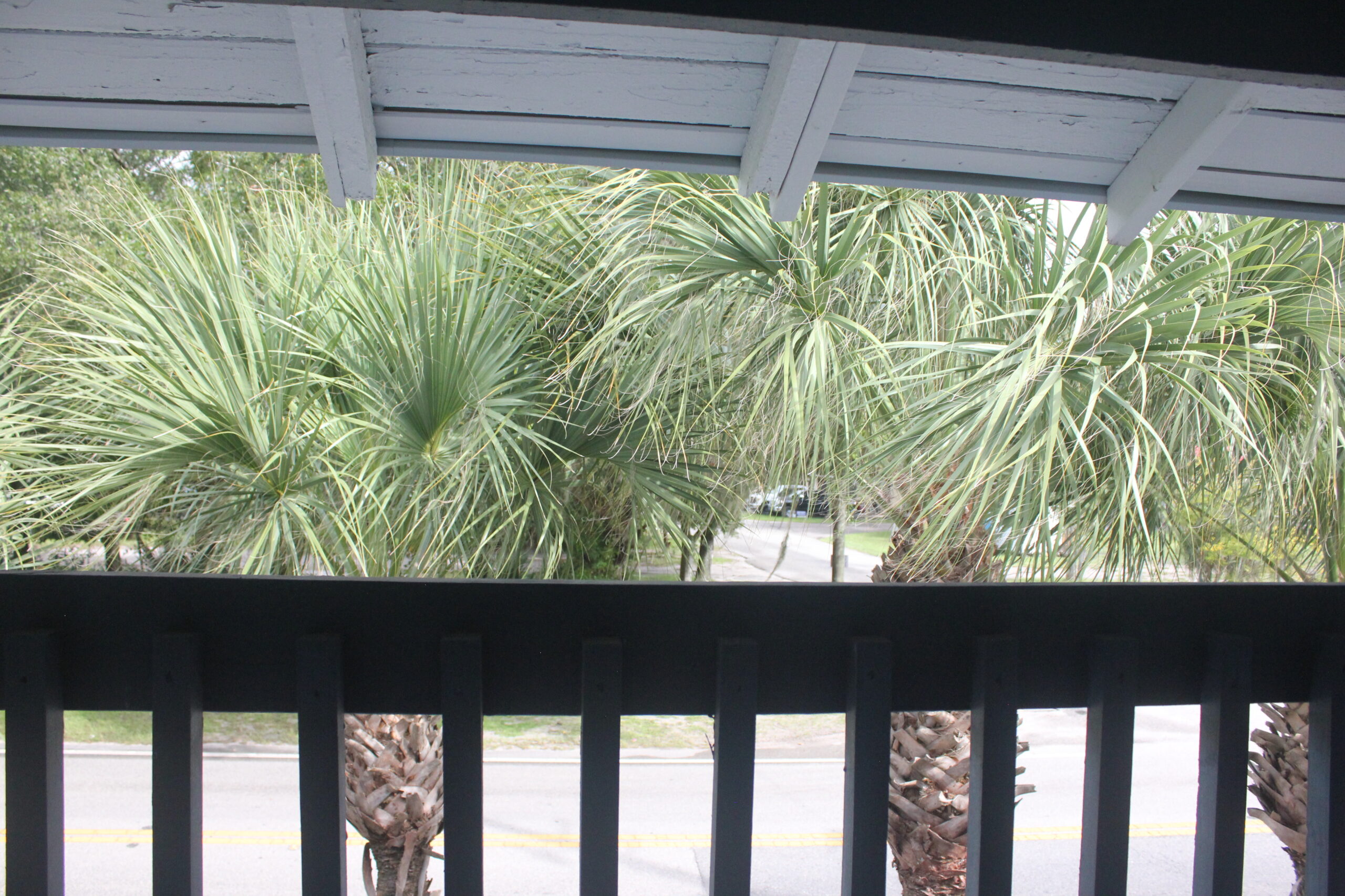 View from the upstairs porch looking out over West King Street.